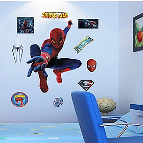 decal dán tường cho bé siêu anh hùng người nhện