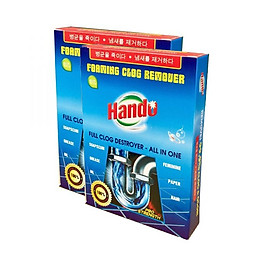 Bộ 2 gói hộp bột thông tắc cống xuất khẩu Hando 100Gr