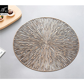 Mua Khăn lót bàn ăn cao cấp không thấm nước phong cách hiện đại màu vàng FLOWER 7173V