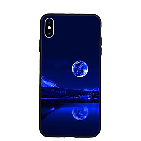 Ốp lưng Viền TPU cho Iphone XS Max - Moon 02