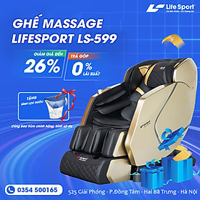 Ghế massage Toàn Thân Cao Cấp Lifesport LS-599 con lăn 5D hiện đại