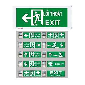 Đèn exit Kentom KT-610 nhiều mẫu mã lựa chọn, chiếu sáng tự động khi mất điện - Hàng chính hãng