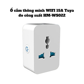 Ổ cắm thông minh WIFI 15A Tuya đo công suất HM-WS022