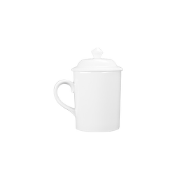 Ca có nắp 3 trắng sứ Long Phương, cốc có nắp uống nước 280ml