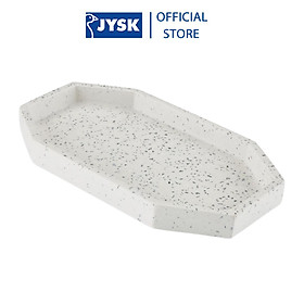 Mua Khay trang trí | JYSK Jesper | xi măng | trắng | R14xD25cm