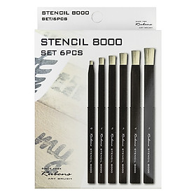 Bộ 6 Cây Cọ Stencil Rubens 8000
