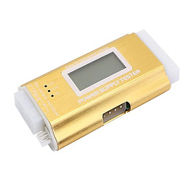 ROGTZ Thiết Bị Test Nguồn ATX Máy Tính 20 + 24 Pin Hiển Thị Màn Hình LCD (Vàng) - Hàng Nhập Khẩu