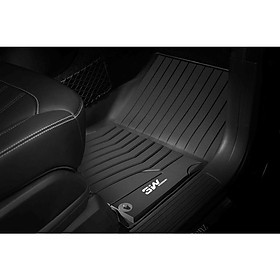 Thảm lót sàn xe ô tô Mercedes GLE 2019- đến nay Nhãn hiệu Macsim 3W chất liệu nhựa TPE đúc khuôn cao cấp - màu đen