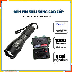 Đèn Pin Mini Siêu Sáng, Đèn Pin Cầm Tay, Model XML-T6, Hàng Chính Hãng