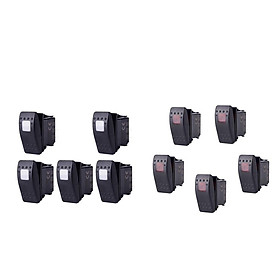 Waterproof 3-pin red and white  locker toggle switch 12V 20A