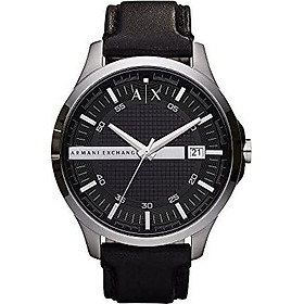 Armani Exchange Men's AX2101 Silver Leather Watch