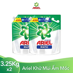 Combo 2 Nước Giặt Ariel Matic Đậm Đặc (3.6Kg/ Túi)