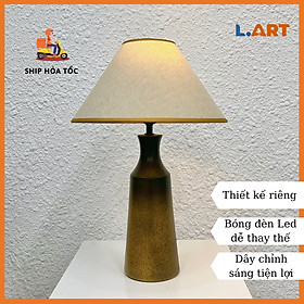 Mua Đèn bàn trang trí phòng khách phòng ngủ cao cấp màu nâu ombre DBG022