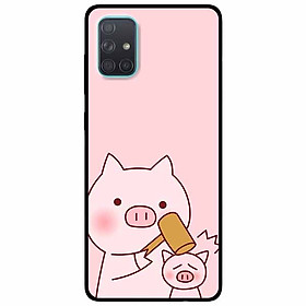 Ốp lưng dành cho Samsung A71 mẫu Heo Cầm Búa