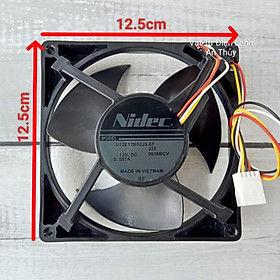 Mua Quạt Tủ Lạnh SHARP 4 Dây 12V Kích Thước 12.5cm x 12.5cm Hãng NIDEC
