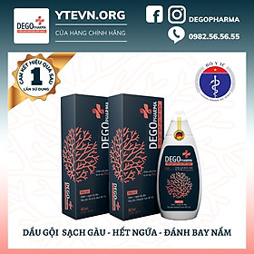 Combo 2 dầu gội sạch gàu hết ngứa Dego Pharma chiết xuất hoàn toàn từ thiên nhiên cải thiện tình trạng vảy nấm (80ml)