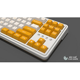 Bàn phím cơ không dây FL-Esports CMK87 Yellow White Kailh Box Switch - Hàng chính  hãng