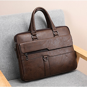 Túi xách da chống sốc laptop surface, túi công sở nam nữ cặp đựng laptop có dây đeo chéo - Hàng chính hãng