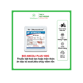 Hình ảnh Thuốc bột hoà tan hoặc trộn thức ăn BIO AMCOLI-PLUS đặc trị ecoli