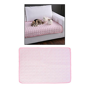 Pet Dog Cooling Mat Breathable Ice Silk Pad Foldable Portable