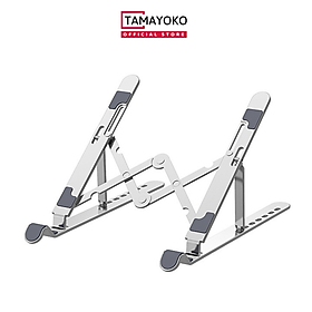 Giá Đỡ Laptop Hợp Kim Nhôm Cao Cấp Dễ Dàng Gấp Gọn, Giúp Tản Nhiệt Laptop, Máy Tính Xách Tay - 07 Nấc Điều Chỉnh Góc Độ. Hàng Chính Hãng Tamayoko