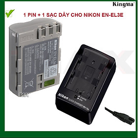 Mua BỘ 1 PIN + 1 SẠC THAYT HẾ CHO MÁY ẢNH NIKON EN-EL3E - HÀNG NHẬP KHẨU