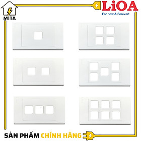 Mua Mặt Hạt Công Tắc LiOA 1 Lỗ  2 Lỗ  3 Lỗ  4 Lỗ  5 Lỗ  6 Lỗ Vuông Lắp Âm Tường hoặc Lắp Nổi