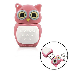 8G GB Pink Owl Model USB 2.0 Flash Memory Stick Storage Thumb U Disk Pen Drive Pink