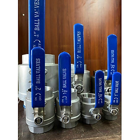 Mua  VAN INOX  Van Bi Inox 316 Tay Gạt Phi 21(1/2)  27(3/4)  34(1)  42(1.1/4)  48(1.1/2) Van Khoá Inox 316