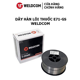 Dây Hàn Lõi Thuốc E71-GS Weldcom 1Kg ( 1.0-0.8)mm Dùng Hàn MIG Không Dùng Khí