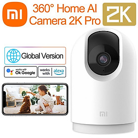 Phiên bản toàn cầu Xiaomi Mijia 360° Camera an ninh WiFi gia đình 2K Pro Baby Monitor 1296P HD Tầm nhìn ban đêm Liên lạc bằng giọng nói Theo dõi AI Màu sắc: Phiên bản toàn cầu 1296P