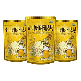 Combo 3 gói Hạt điều tẩm bơ mật ong Hàn Quốc Tomsfarm HoneyButter Cashewnut 210g x 3ea