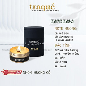 Nến thơm tinh dầu Aurae - dòng Signature - SX tại VN - ESPRESSO