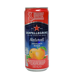 Nước cam hồng có ga San Pellegrino - Aranciata rossa 330ml