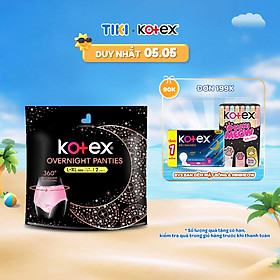 Hình ảnh 1 gói BVS Kotex Ban Đêm Dạng Quần cỡ L/XL 2 miếng