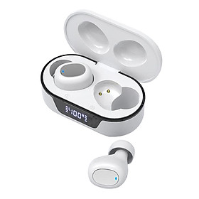 True Wireless Earbuds Bluetooth Headphones Touch Control with Wireless Charging Case TWS Stereo Earphones in-Ear Built-in Microphone Headset Premium