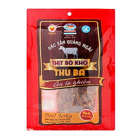 Combo 10 gói khô bò sợi Thu Ba Quảng Ngãi , mỗi gói 100gr, ăn vặt