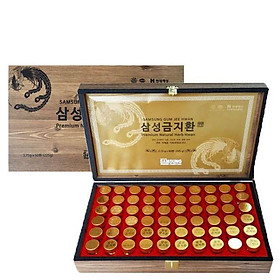 Kẹo Thảo mộc hộp gỗ SAMSUNG (An Cung Ngưu Hoàng Hàn Quốc Hộp 60 viên)