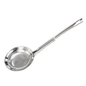 Stainless Steel Fat Skimmer Spoon Mesh Food Strainer for Grease, Gravy and Foam, Hot Pot Skimmer with Long Handle, Silver