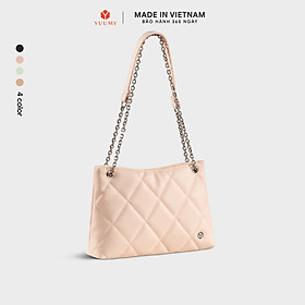 Túi Yuumy ( Thời trang nữ chần bông quả trám size 28 - Túi đeo chéo da Seasand YN280 )