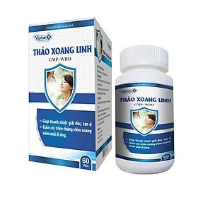 Thảo Xoang Linh Vinaphar  - Hỗ trợ giảm triệu chứng viêm xoang, viêm mũi dị ứng Hộp 1 lọ 60 viên