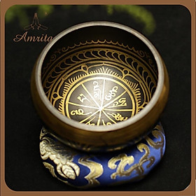Mua Chuông xoay Tây Tạng (Nepal) - Singing Bowl - Chuông bát xoay xanh Tây Tạng - Chuông bát xoay Nepal - Amrita