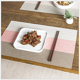 Mua Couple 02 Miếng Lót Bàn Ăn Cao Cấp Lớn 45*30cm Bằng Nhựa Phong Cách Nhật Bản