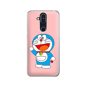 Ốp lưng dẻo cho điện thoại Nokia 8.1 - 01173 7862 DRM06 - In hình Doremon - Hàng Chính Hãng
