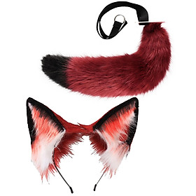 Ears and Tail Set Anime Cosplay Headwear for Role Play Holidays Dress up