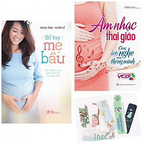 Combo Sổ Tay Mẹ Bầu + Âm Nhạc Thai Giáo - Càng Nghe Càng Thông Minh + Tặng Kèm Bookmark AHA