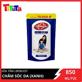 Sữa Tắm Lifebuoy Sạch Khuẩn Chăm Sóc Da Ngăn Ngừa Vi Khuẩn Lây Lan Với Ion Bạc Hỗ Trợ Cùng Đề Kháng Da Tự Nhiên Túi 800G