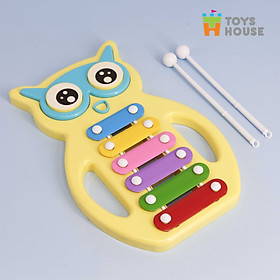 Đồ chơi nhạc cụ- Đàn gõ Xylophone hình cú mèo đáng yêu Toyshouse C601 - Dụng cụ phát triển năng khiếu âm nhạc dành cho bé yêu