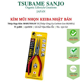 Kìm cắt mũi nhọn keiba t-306s & t-316s 150mm nhật bản | thép hợp kim marutoloy 2