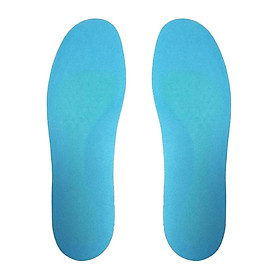 Unisex Multi-function Silicone gel Athletic Series Sport Insole Walking Running Insoles Silicone Gel Insoles Any Size - Blue, L